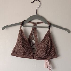 Victoria's Secret Lace Bralette in Tan